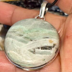 Light Blue Green Hemimorphite Pendant 2”